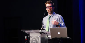 Kutter Callaway speaking at an event