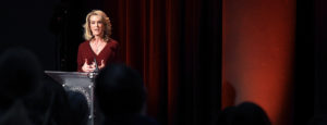 Pam King lecturing
