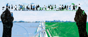 illustration of bridging the divide