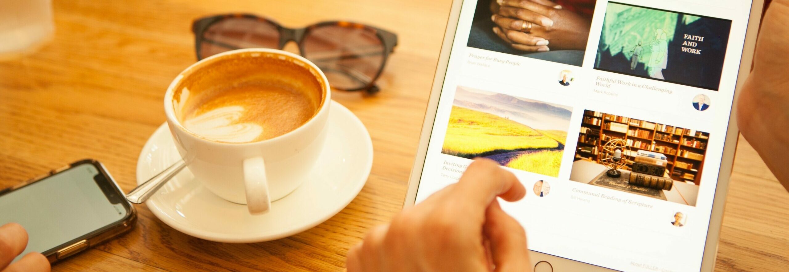 Generic Equip Release image coffee and ipad