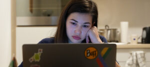 tired computer user