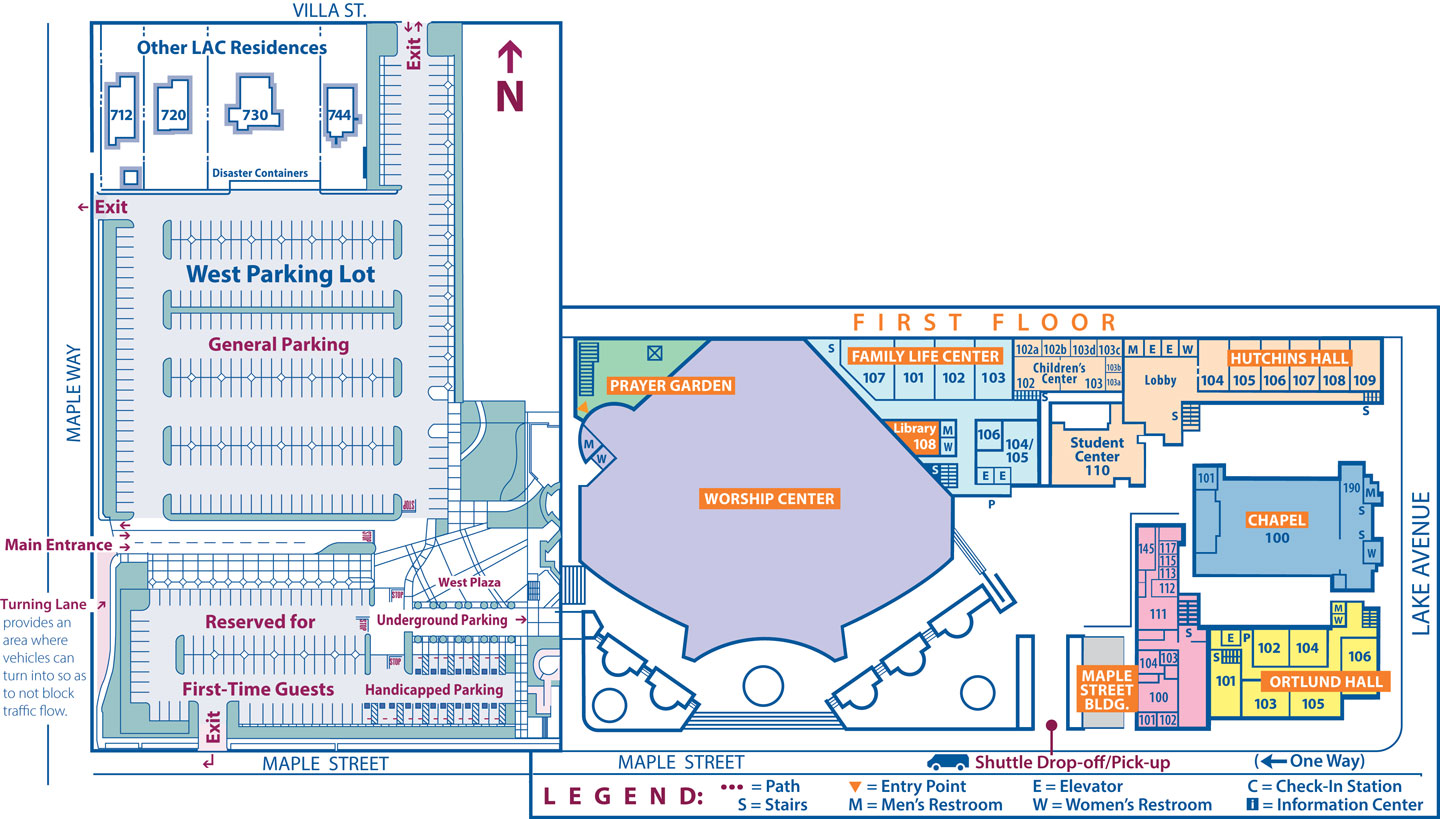 lake-ave-campus_map_1st_floor_1440x819 Lake Avenue Parking Plan