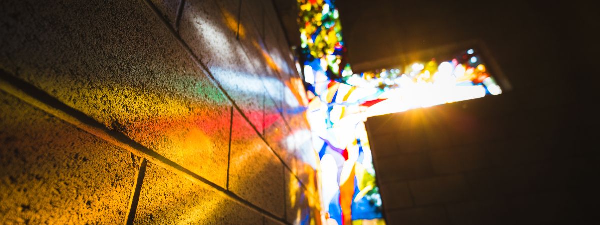 Stained glass cross