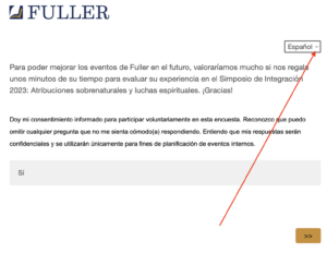 Integration Symposium survey image - Spanish