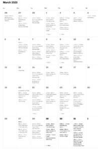 Calendar Example