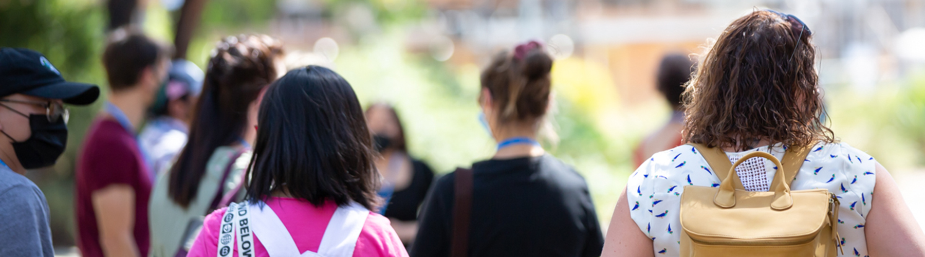 students walking