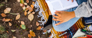 reading outside