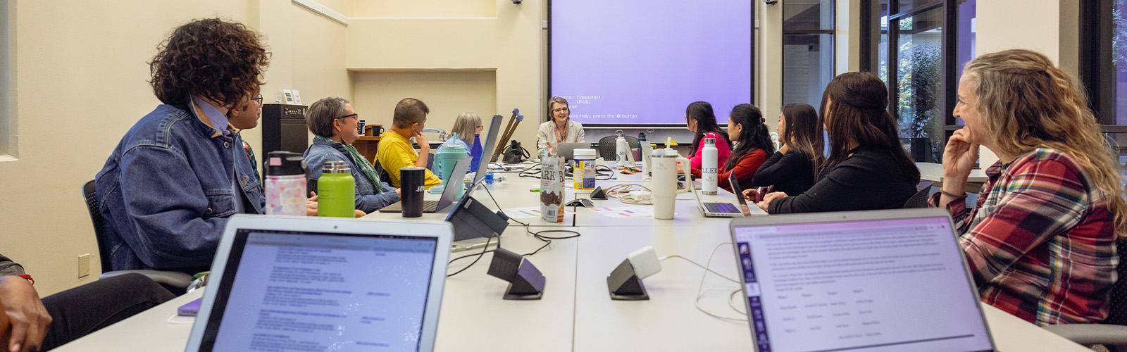 PhD Students learning